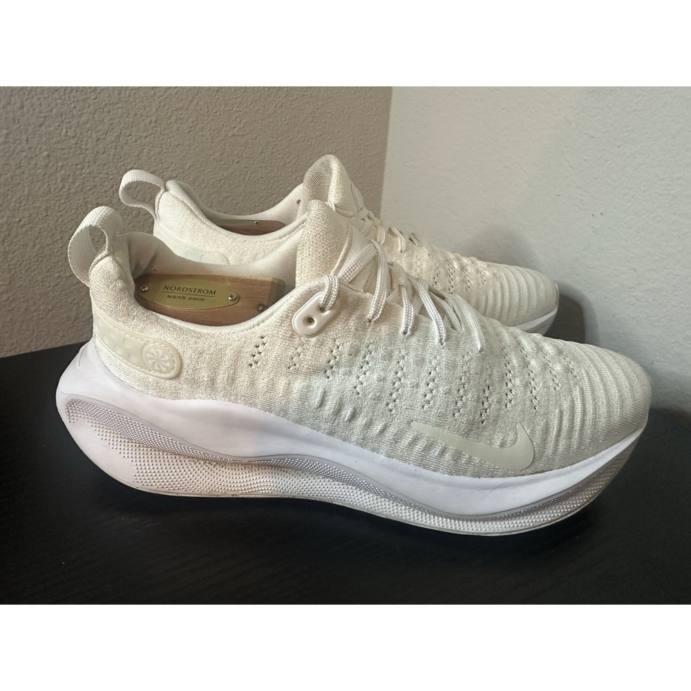 Nike ReactX Infinity Run 4 Womens Size 9 Triple White Running Shoes Sneakers